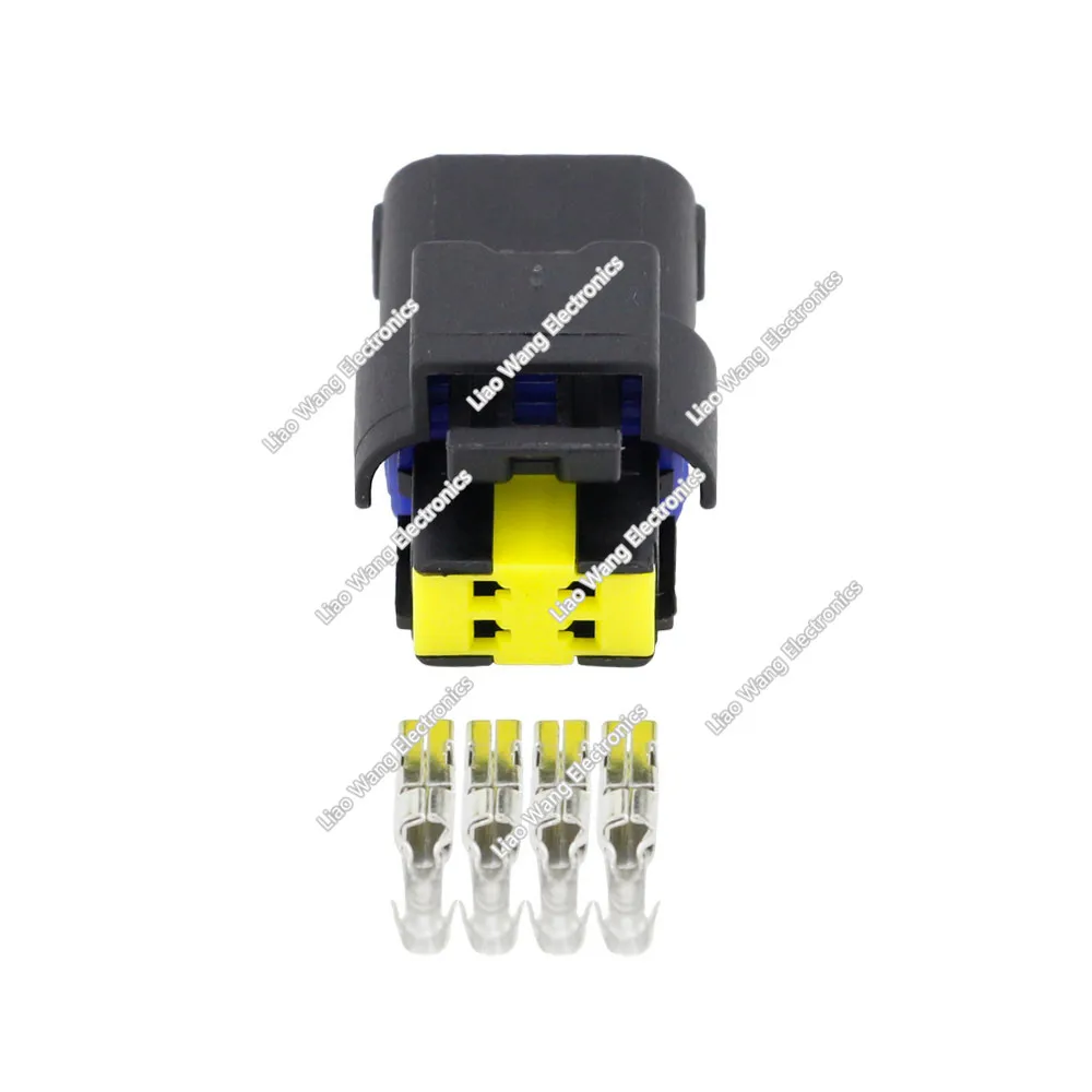 

5 sets 4 pin Jacket Automotive Connectors Automotive Connectors With Terminal Plug DJ7045A-1.5-21 4P