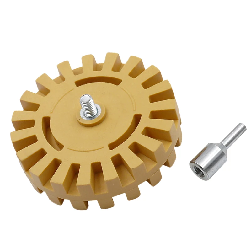 

4 inch 100mm Pneumatic Degumming Discs Remover Paint Glue Rubber Grinder Wheel Eraser Pad Adapter Adhesive Remover