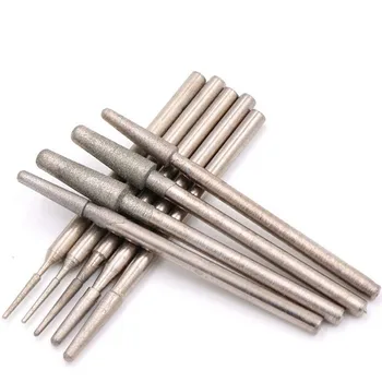 

5pcs Grit 600/1200 Diamond Grinding Head Rotary Drill Bits Burrs Metal Stone Jade Engraving Carving Tools B Needle