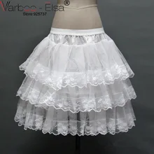 Новая юбка-американка, 3 слоя, короткая юбка-американка, платье с цветочным рисунком для девочек, кринолин, для свадьбы, для маленьких девочек, для детей, детская Нижняя юбка