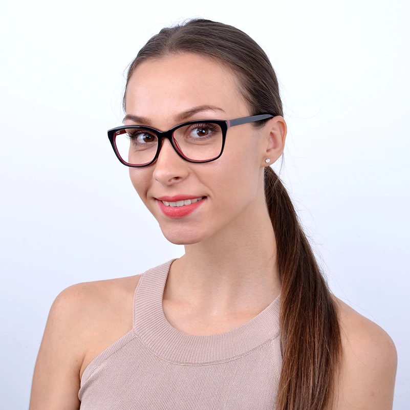 Kirka винтажные Ретро ацетатные очки для близорукости женщин очищает ...