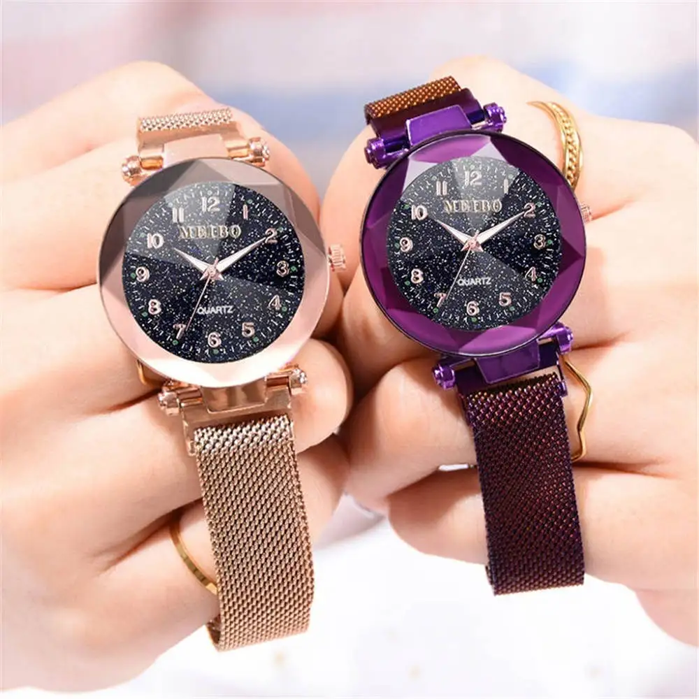 

Luxury Women Watches Magnetic Starry Sky Female Clock Quartz Wristwatch Fashion Ladies Wrist Watch Reloj Mujer Relogio Feminino