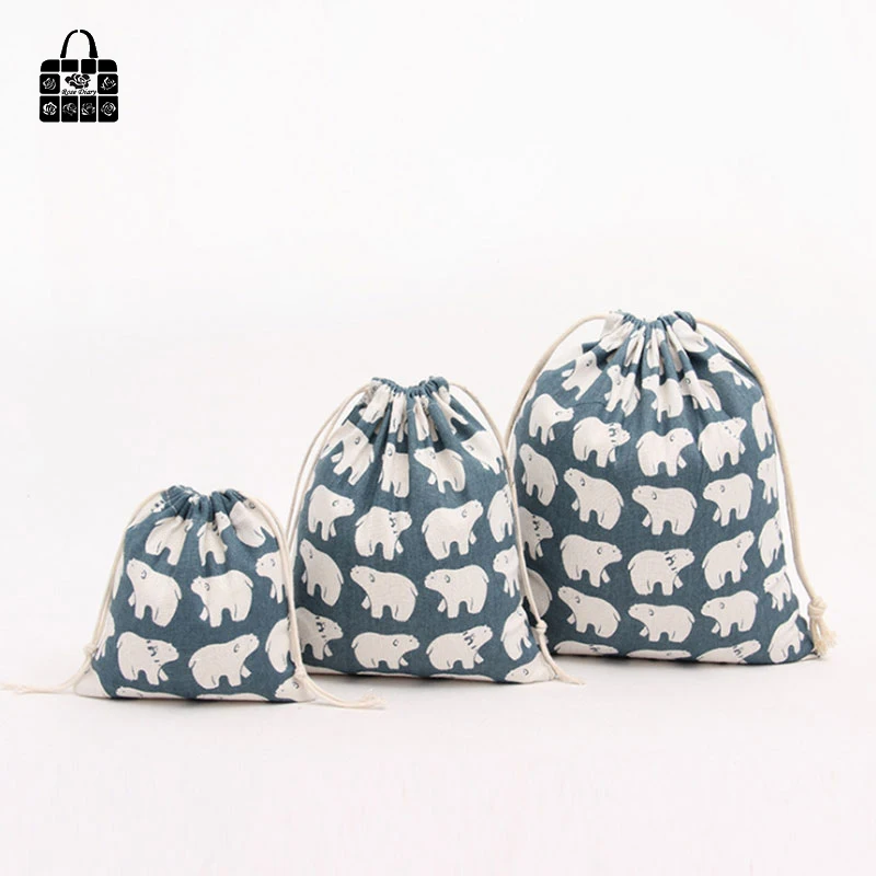 1 шт. сумка Polar bear из 100% хлопка аксессуары для путешествий одежда нижнее белье