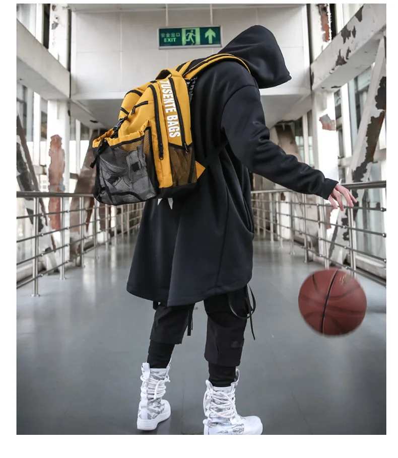 Men's Gym Bags Basketball Backpack School Bags For Teenager Boys Backpacks Large Women Laptop Bag Football Net Bag XA172ZC