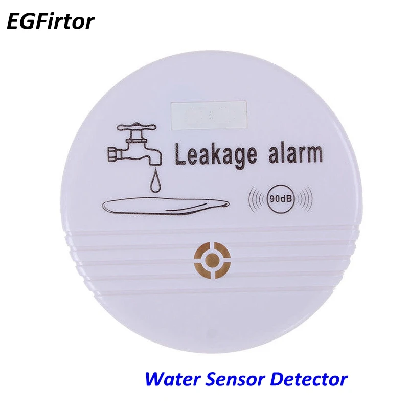 Dropshipping Wireless Independent Battery Water Alarm Sensor Detector 90dB Sounder Water Leakage Alarm Detector Home System DC9V