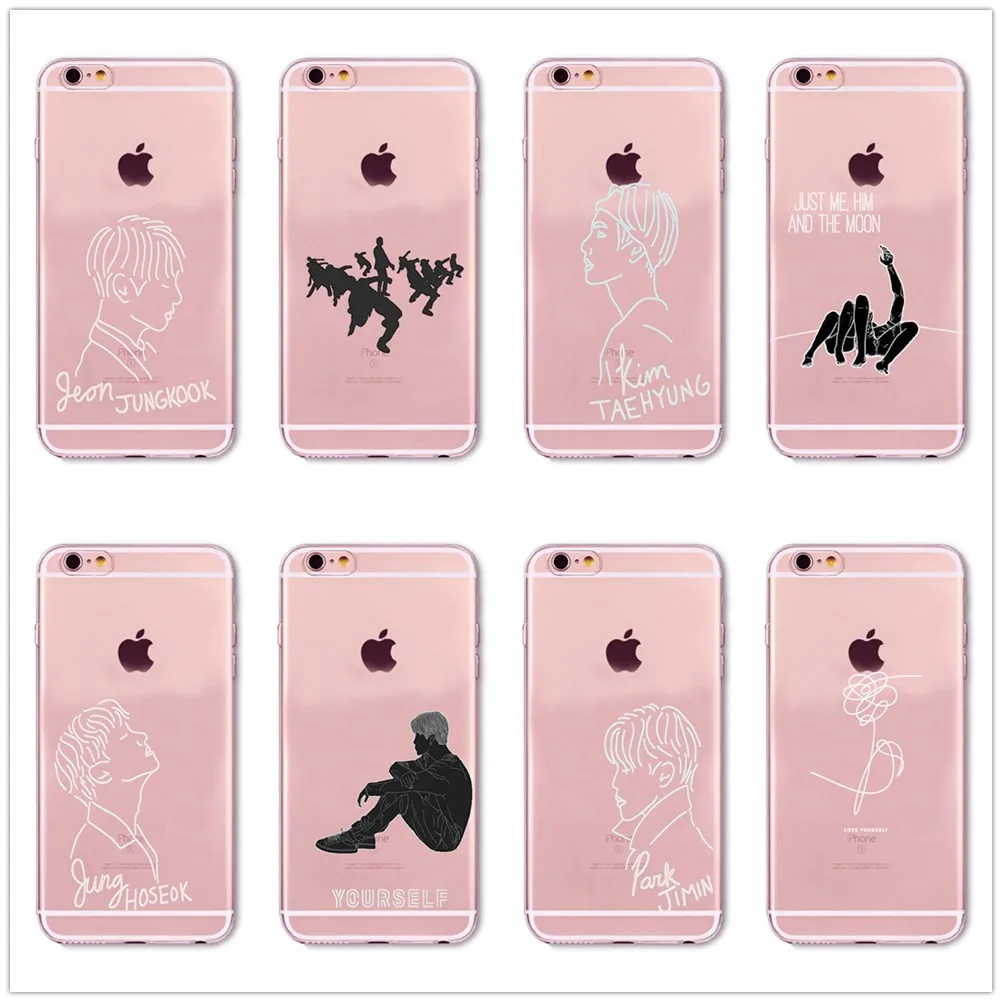 BTS RM Mono 2018 Mixtape Case For iphone X 7 8 Transparent soft shell case For Samsungs7 s8 s9 Love Yourself Bangtan Case Cover