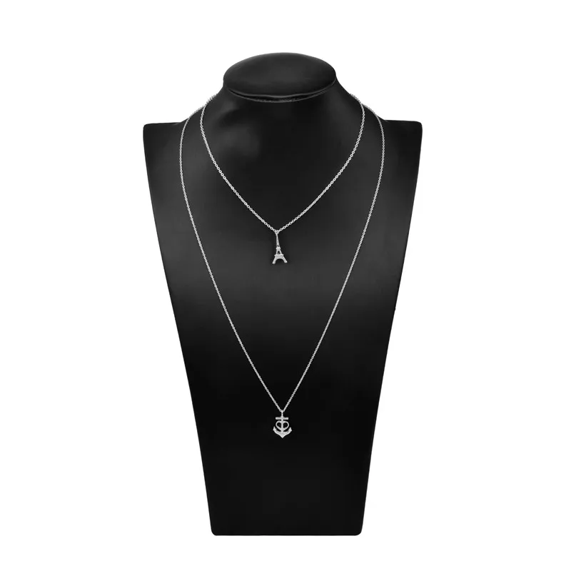 Минималистичное длинное многослойное ожерелье, ожерелье с бусинами, Йога, стрела, Хамса, кристалл, золото, серебро, многослойное ожерелье для женщин, подарок
