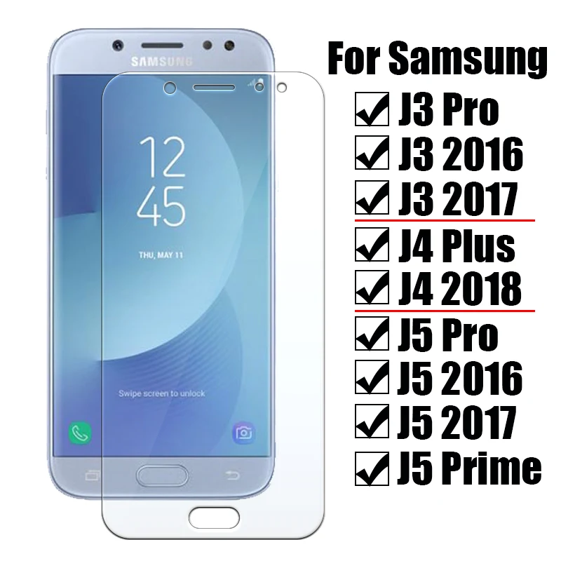 Защитное стекло для экрана Samsung j3 j4 j5 2016 2017 2018 prime plus закаленное защитное j 3 4 5 tremp