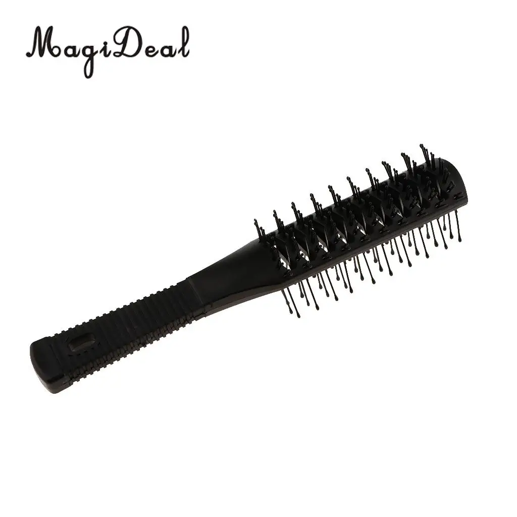 Plastic Dual Side Anti-static Long Curling Hair Roller Brush Hairbrush Comb  Delicate Dual Dide Head Gear