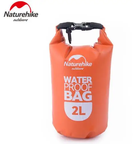 Naturehike открытый 2L 5L 15L 25L водонепроницаемая сумка, для плавания сухой мешок для хранения сухой мешок дорожный набор оборудования - Цвет: 2L orange