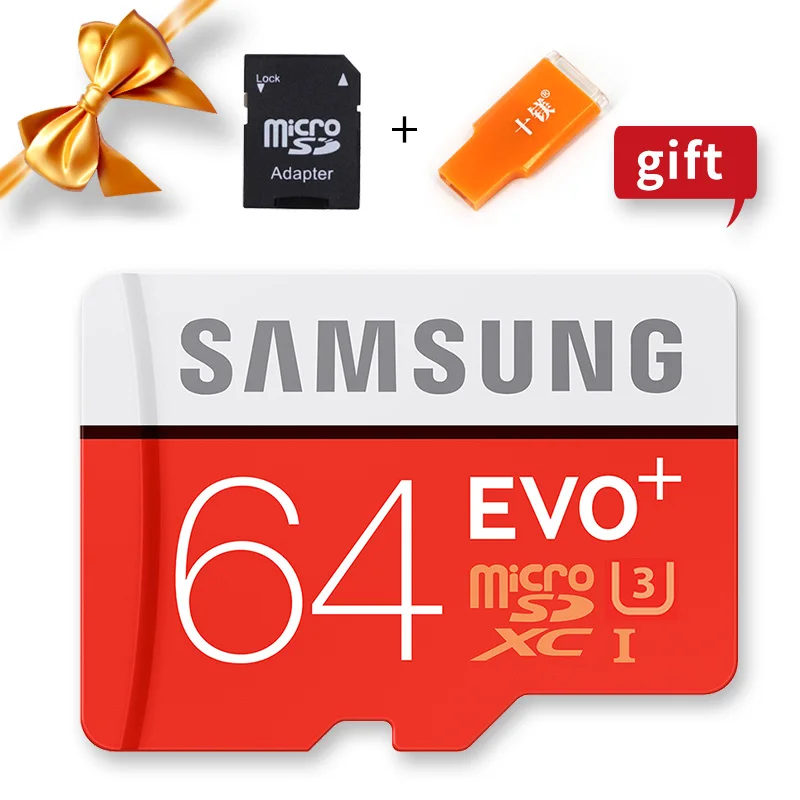 Карта Microsd SAMSUNG 256G 128 Гб 64 ГБ 32 ГБ 16 ГБ 8 ГБ 100 МБ/с./с класс 10 U3 U1 SDXC класс EVO+ Micro SD карта памяти TF флэш-карта