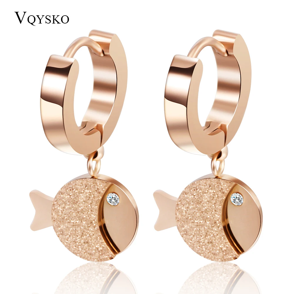 Zad Jewelry Fox Stud Earrings Golden