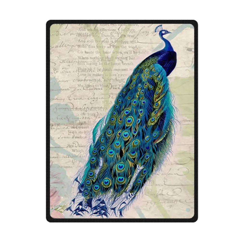 JIUDUIDDODO Custom Beautiful Peacock Pattern Comfort Soft ...