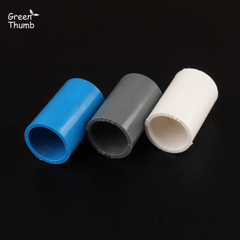 Straight Connector 3 шт. ПВХ разъем внутренний диаметр. 20 мм колпачок для фитингов труб прямой тройник Wye Y соединитель локоть крест для ремонта труб аквариума воды - Цвет: Straight Connector