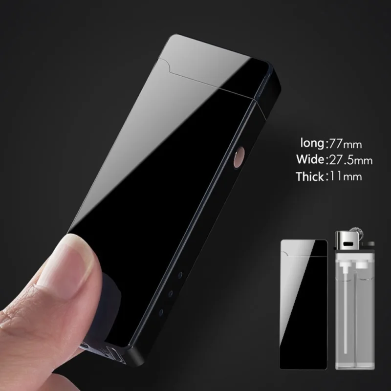 Гаджеты для мужчин двойная дуга Электронная Зажигалка USB перезаряжаемая