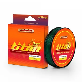 

SOLOPLAY 100m Super Strong 8 Weaves 8 Strand Japan PE Braided Fishing Line Multifilament 20-100LB