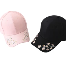 15 шт./партия SINGYOU новая хлопковая вышивка сливы Женская летняя кепка-бейсболка солнцезащитная Кепка прекрасные шапки