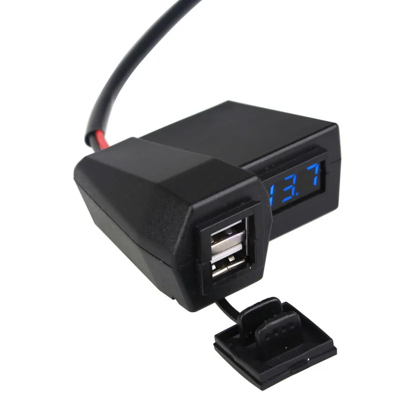 Водонепроницаемый USB адаптер для зарядки мотоцикла 3 1 А автомобильный источник
