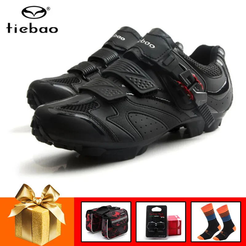 

Tiebao Cycling Shoes Men Mountain Bike Shoes Breathable Self-locking MTB Bicycle Anti-slip Sports Sneakers Sapatos ciclismo