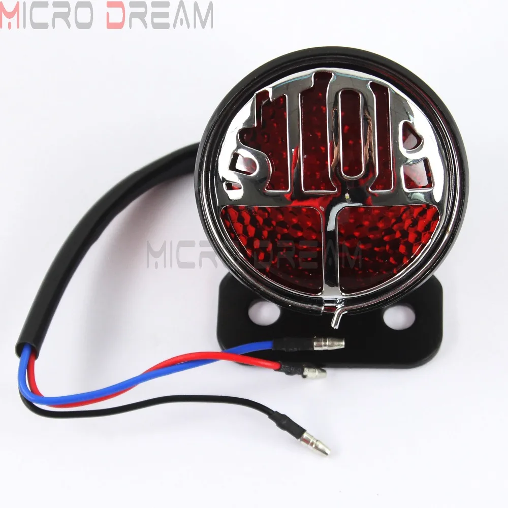Стоп сигнал в стиле ретро стоп для старых школ фонарь задний Кафе Racer SR XS CB GS XJ Bobber