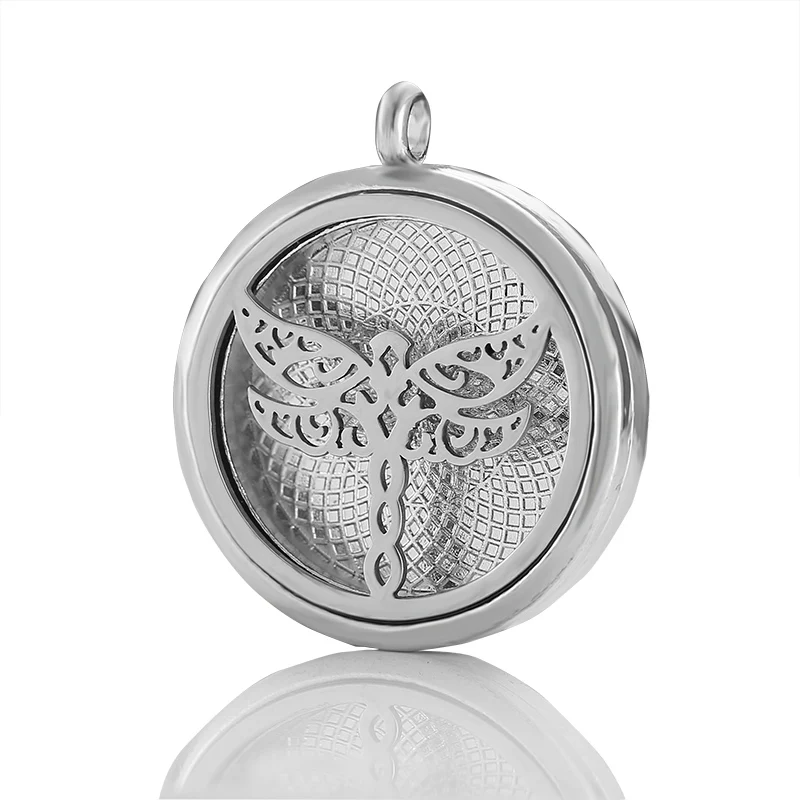 

MODKISR Wholesale New Product Dragonfly Fashion Perfume Air Freshener Diffuser Magnet Stainless Vent Elegant Necklace Jewelry