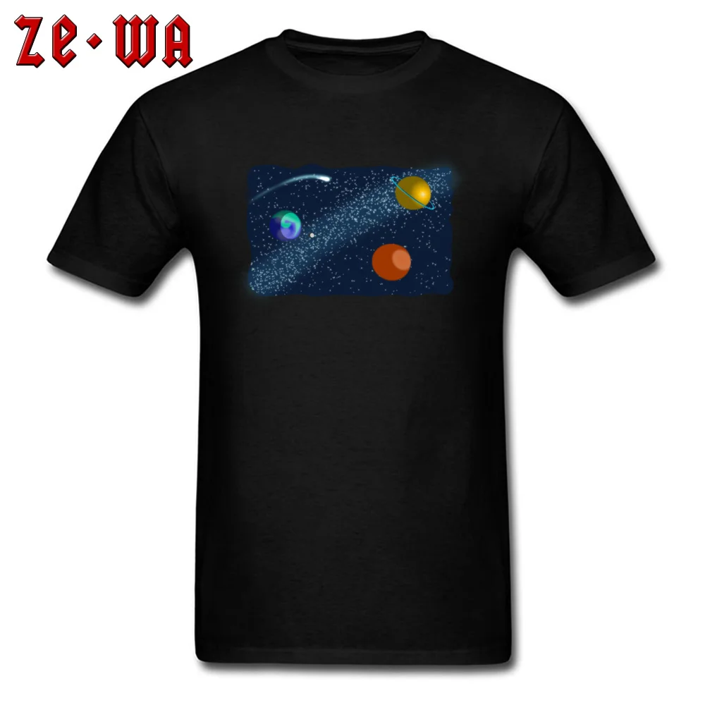 cosmic 160320 Retro Short Sleeve Normal T-shirts Cotton Fabric O-Neck Men Tops Shirts Summer T Shirts Mother Day cosmic 160320 black