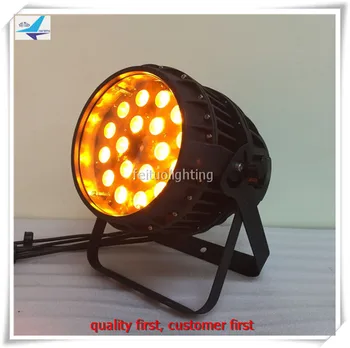 

4/lot fly case 18x10w rgbw 4 in 1 waterproof Led Par Lights DMX Color Mixing Dj Lights Up Lighting with zoom