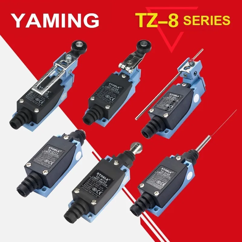 

15A 380V Limit Fretting Stroke Micro Switch TZ-8108 8104 8107 8166 8169 Silver contact adjustable hinge roller