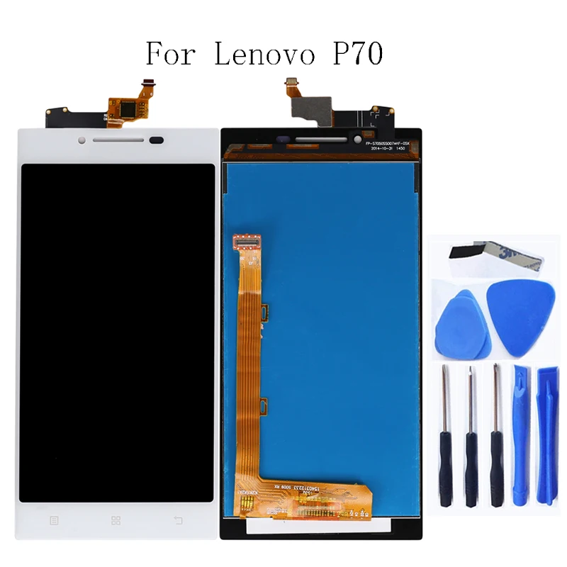 

For Lenovo P70 LCD touch screen mobile phone accessories for Lenovo P70 display and digitizer free shipping