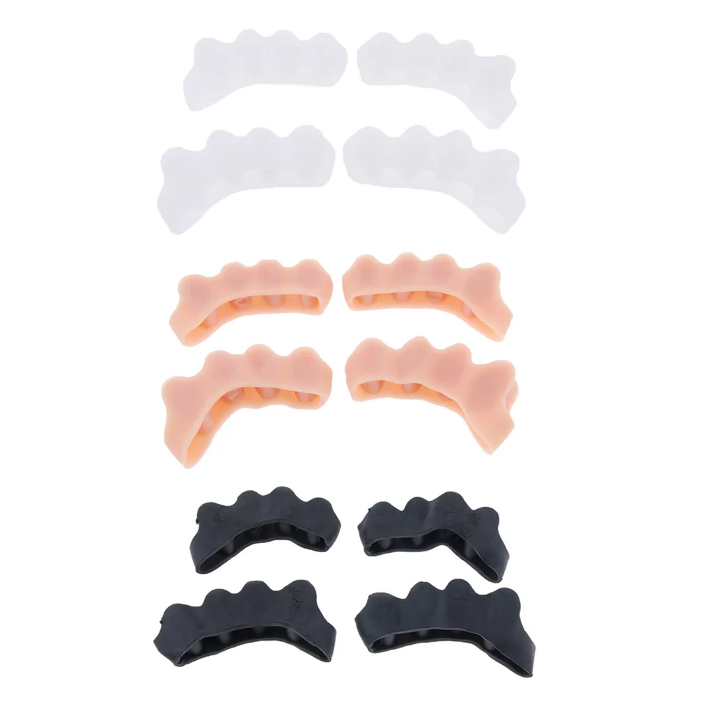  2 Pairs Toe Stretchers, Silicone Gel Toe Spreaders Spacers Separators for Plantar Fasciitis, Bunions, Hammer Toes, Claw Toes