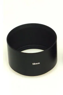 Металлический телеобъектив 58 мм для камеры Canon Nikon Sony Panasonic Samsung Fuji Olympus Pentax|lens hood for