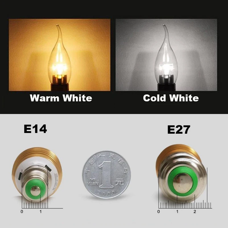 Золотого, серебряного цвета 5 w 7 w E14 E27 светодиодный свет свечи Алюминий основа светодиодный лампы AC85-265V светодиодный лампы Прохладный