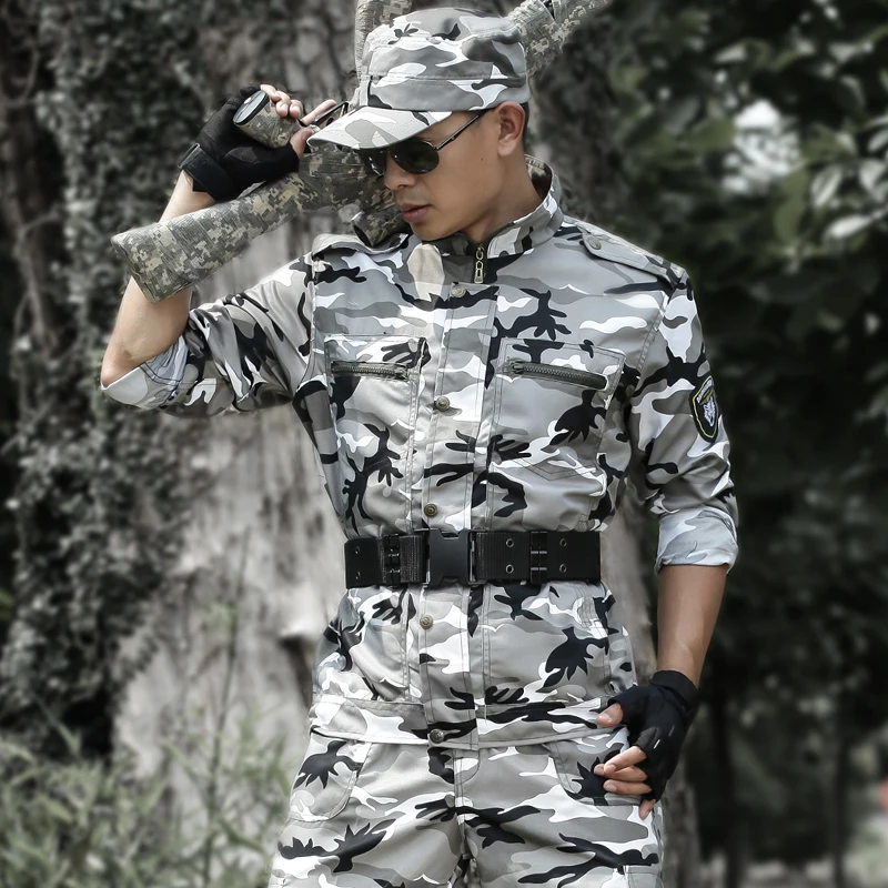 Men and Women's Snow Camouflage Ghillie Suit Tactical Clothing Multicam Uniform Men Outdoor Fishing Hunting Clothes Husband tactical suit ghillie suit
