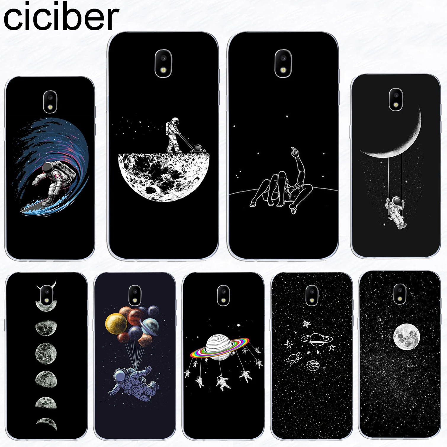 

ciciber For Samsung Galaxy J 5 2 3 4 1 6 7 8 Pro Core Prime mini plus 2016 2017 2018 Soft Phone Cases Cute Cartoon Moon Fundas