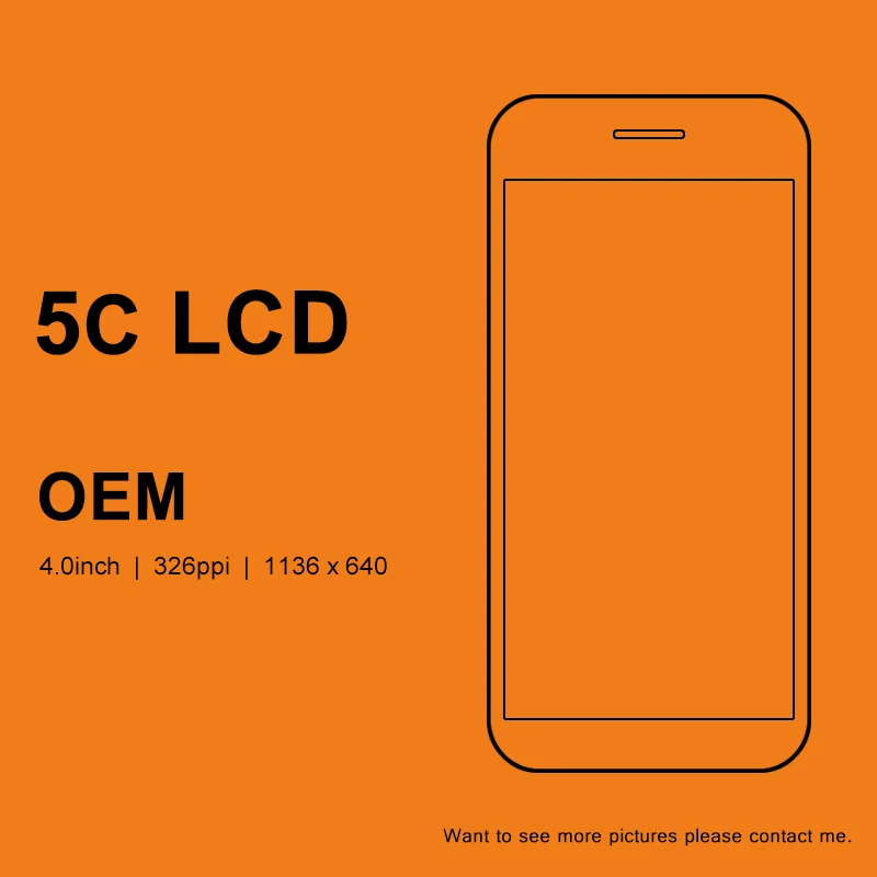 

10PCS OEM LCD For iPhone 5C Screen LCD 100% Excellent Working Display With Touch Digitizer For iphone 5C Screen Free Shipping