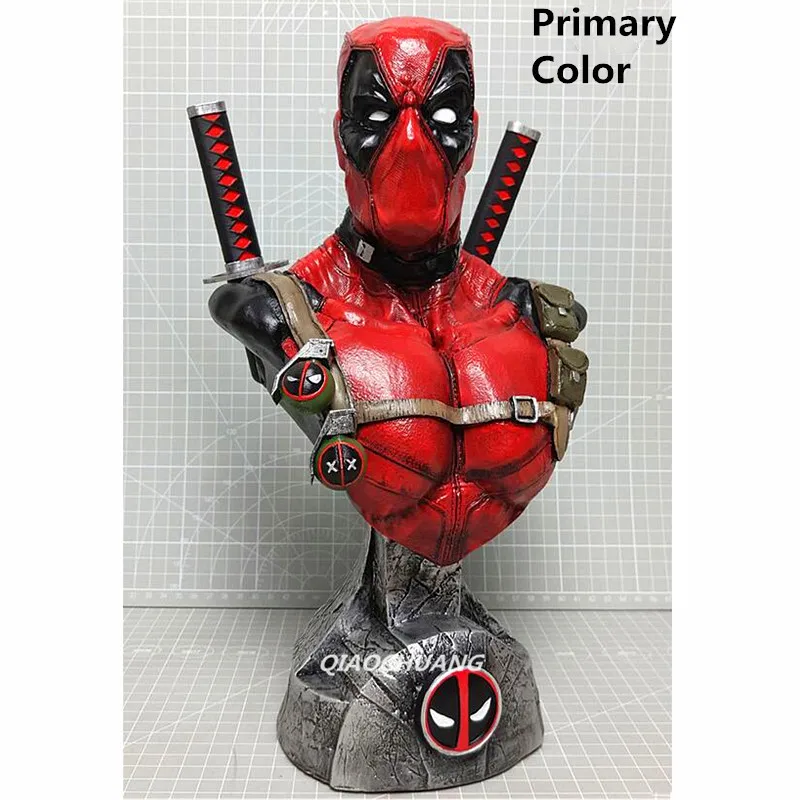 

DC Comics Superhero Statue Deadpool Bust Wade Winston Wilson 1:3 Half-Length Photo Or Portrait Resin Collectible Model Toy W132