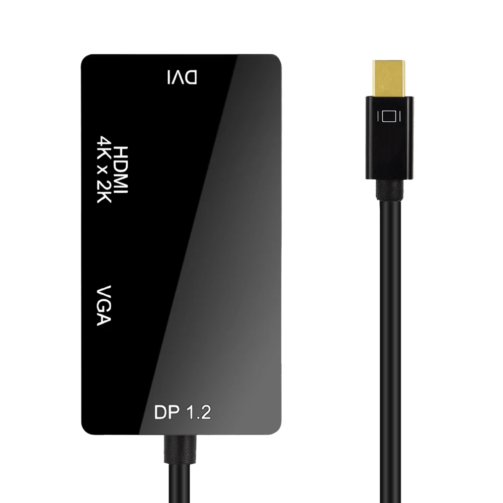 LiNKFOR Mini для Displayport Thunderbolt к HDMI DVI VGA кабель Адаптер DP V1.2 4K x 2K HDMI 1080p DVI 1920x1080 VGA конвертер