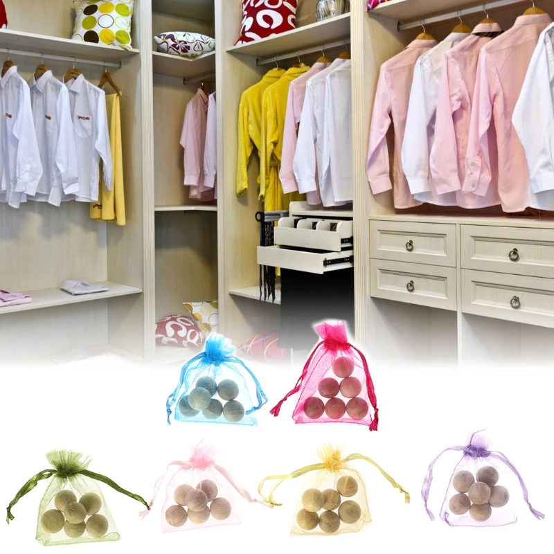 1bag Cedar Wood Moth Balls Camphor Repellent Wardrobe Clothes