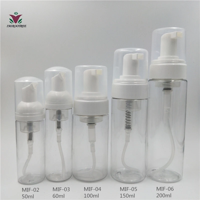 pet foam bottle clear