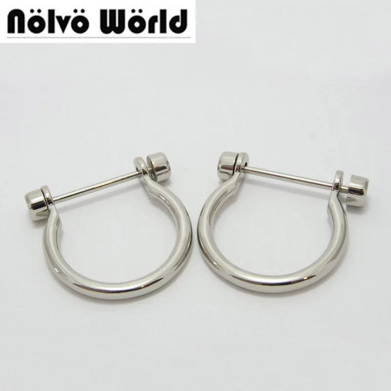 

30pcs 32*40mm(1 -1/4" inside width),bags' small handle hook,silver color screw open metal big arch d shackles,30 pieces /lot