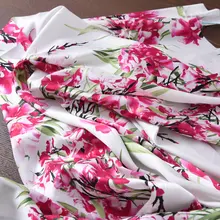 19 момме шелковая эластичная атласная ткань для высококлассного платья