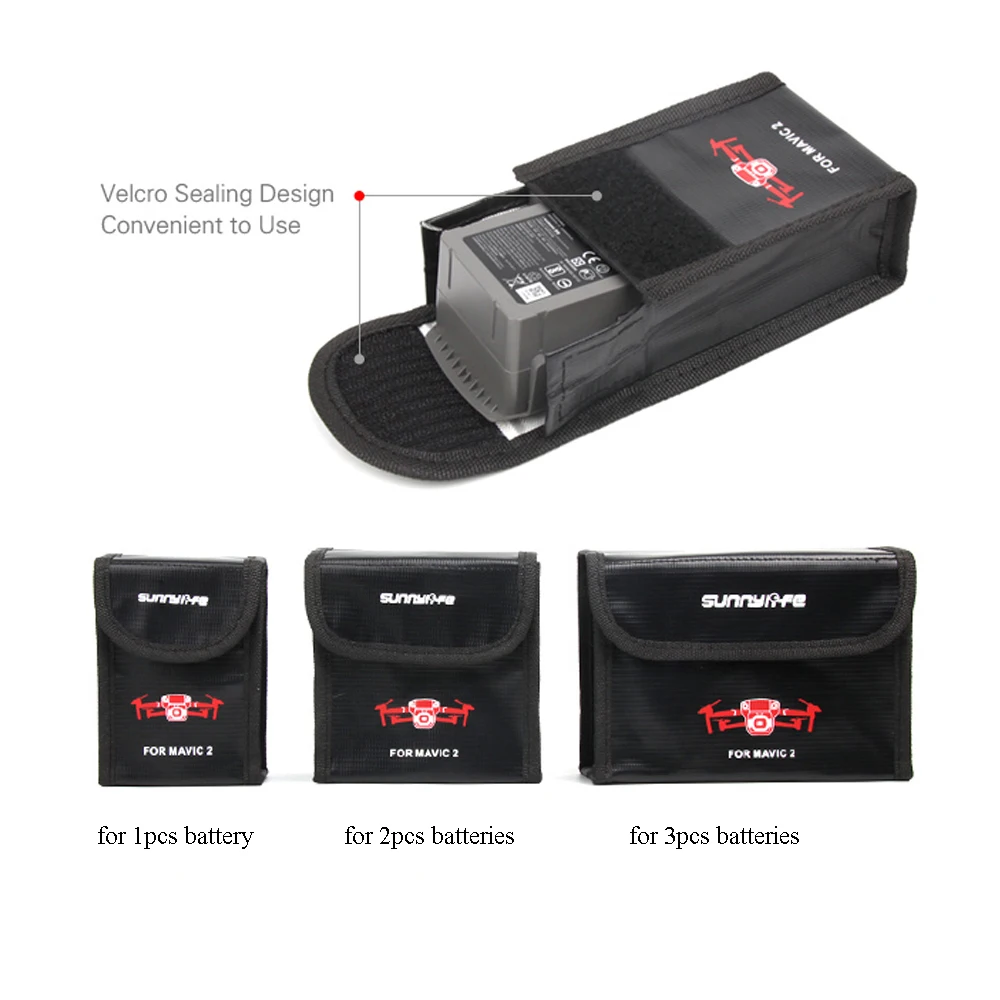

LiPo Safe Battery Bag for DJI Mavic 2 Pro Explosion-proof Case Mavic 2 Zoom Protective Storage Bag Fireproof Protective Bag