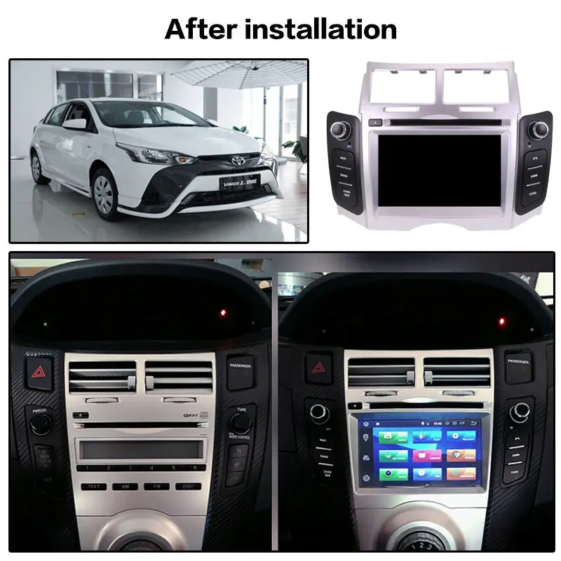 Android 9 автомобильный dvd-плеер gps навигация для Toyota Yaris 2005-2011 головное устройство мультимедийный плеер стерео радио Автомобильный рекордер новейший
