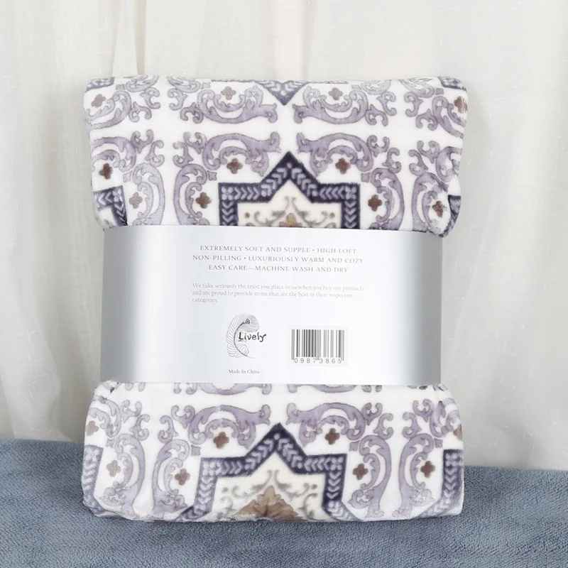 

Blanket Thick Flannel Printed Blanket Winter Sheets Summer Casual Nap Blanket