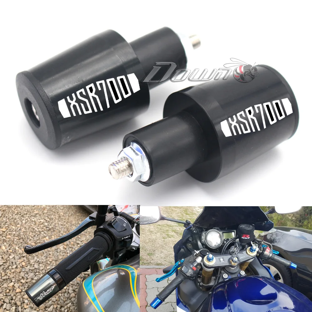 

XSR700 For Yamaha XSR 700 XSR700 2016-2017 Motorcycle Accessories 7/8'' 22MM Handlebar Grips Handle Bar Cap End Plugs