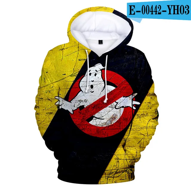 Ghostbusters Movie Cotton 3D Hoodies Men Funny Sweatshirt Men Ghost Busters Sweatshirts Men