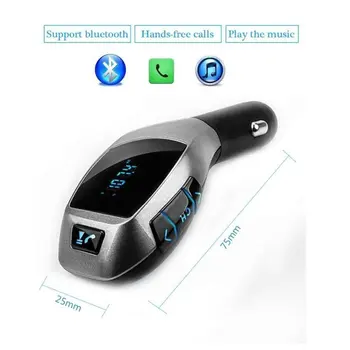 

New Bluetooth FM Transmitter Modulator USB Car MP3 Music Player support USB SD Bluetooth for Hands-Free Play Songs Music