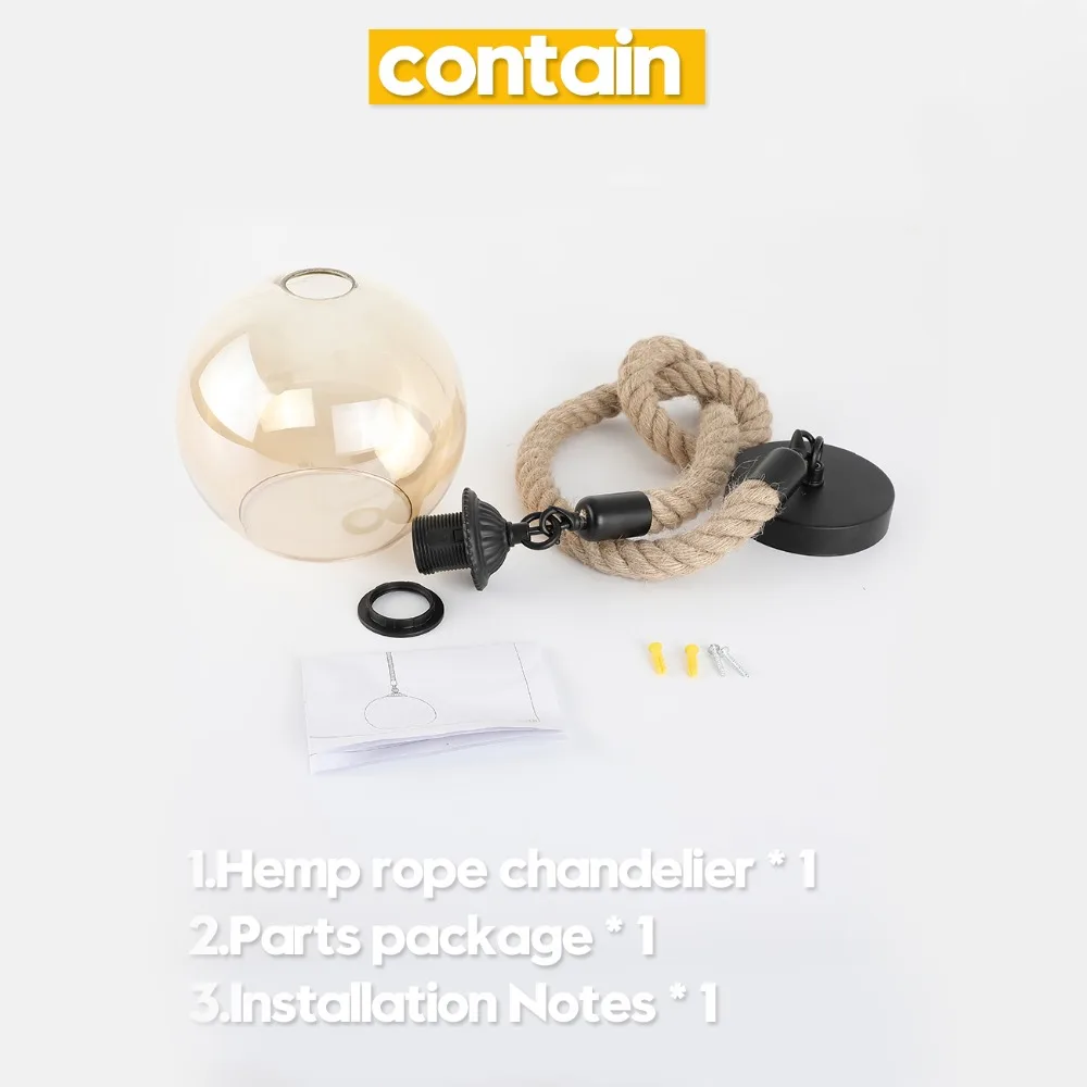 Лофт винтажные Ретро подвесные светильники промышленный стеклянный шар