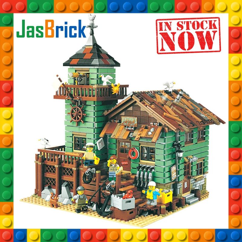 SY1147 16050 MOC серия совместима с Legoing 21310 старый Рыболовный набор магазина