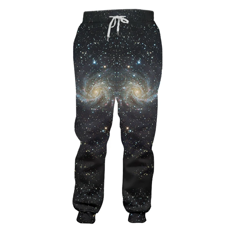 OGKB New Fashion Sweat Pants Joggers Pants 3D Graphic Print Starry Night Sweatpants For Men/women Hip Hop Full Length Trousers